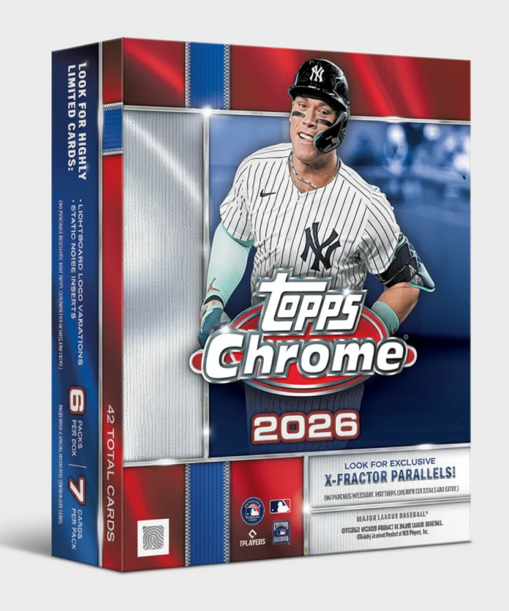 Topps Chrome Baseball 2026- Mega Box